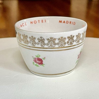  VINTAGE PALACE HOTEL MADRID PORCELAIN CUP   BY GRIFÉ & ESCODA, SPAIN