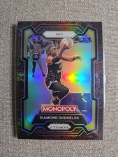 2024 Panini WNBA Prizm Monopoly Diamond DeShields Black & Red Icons SP #60 SKY