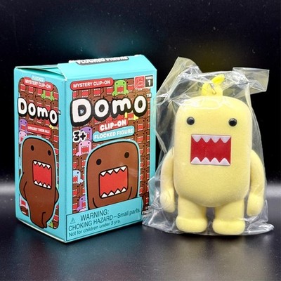 NHK TOYS Flocked Yellow Domo Kun 3   CLIP ON FLOCKED Figure confirmed NOOTB
