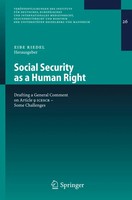 Social Security As A Human Right Drafting A General Comment On Article 9 Icescr