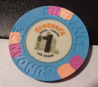 SUNDANCE HOTEL CASINO $1 hotel casino gaming poker chip Las Vegas NV