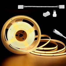 PAUTIX COB LED Strip Light 20ft 3000K Warm White 3087 LEDs High Lumen CRI90