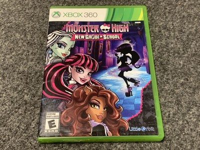 Monster High New Ghoul in School (Microsoft Xbox 360, 2015) CIB, Complete