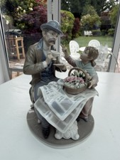 Rare LLADRO LITTLE FLOWER SELLER #5082 PORCELAIN FIGURINE. Minor damage retired