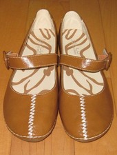 Lu Lu Guan Hang Shoes Womens Lt Brown /Tan Leather Flat Ballet 39 US 8