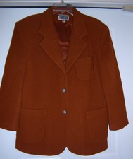 Vintage Forenza Wool Blazer Jacket Coat Brick Women's Medium