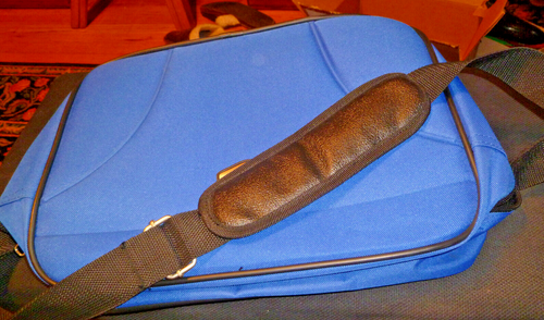 PROTOCOL Blue Canvas Travel/Carry On/Shoulder Bag- NWT - Picture 10 of 11