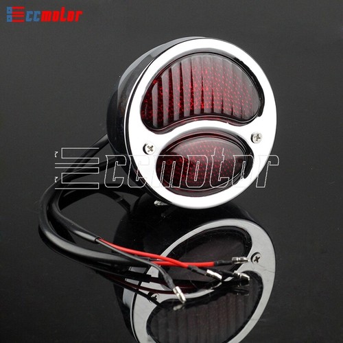 Retro Vintage LED Hot Rat Street Rod Tail Lights W/ Turn Signal for