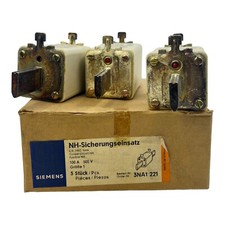Siemens 3NA1221 Fuse Insert 500V 100A Pack of 3 Pieces Fuse Insert