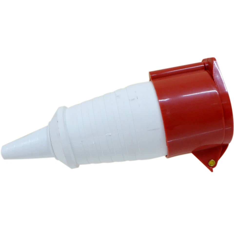 16 Amp 5 Pin Red Three Phase 415V CEE Industrial Connector IEC CEE Plug Socket - Image 2 of 4