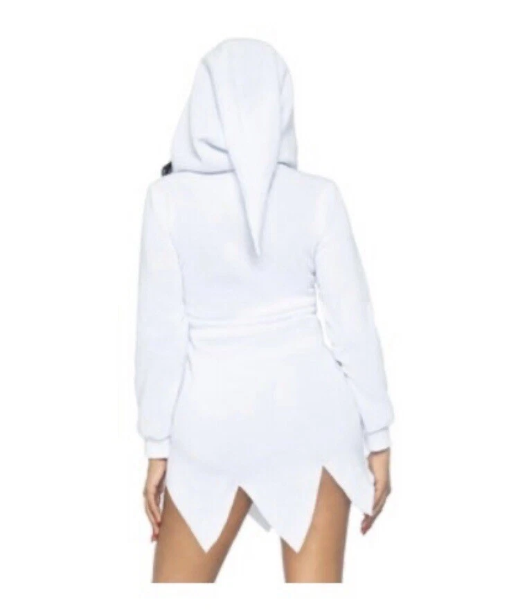 Sudadera/minivestido Ghost Fleece con capucha (talla M) Foto 3 de 4