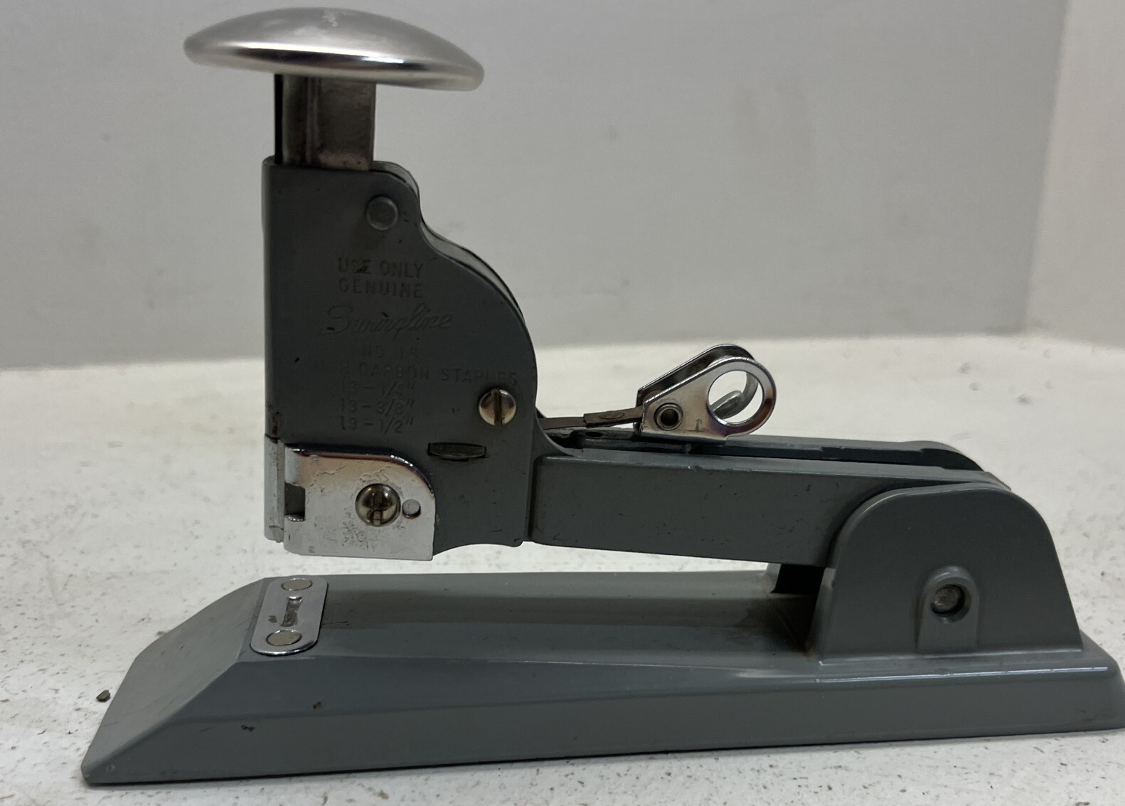 Stapler Vintage Swingline No. 13 Heavy Duty Stapler High Carbon Staples-image