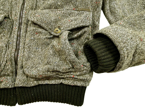 *HOT VINTAGE ITALY UNISEX DOLCE & GABBANA @ BOMBER BROWN WOOL Jacket XL (*Fit M) - Picture 10 of 16