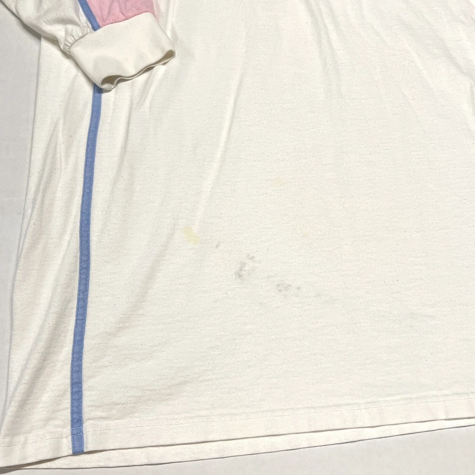 Galaxy By Harvic T Shirt Long Sleeve #23 Stitched White Blue Pink Sz 4XL SLIM - Image 4 of 4