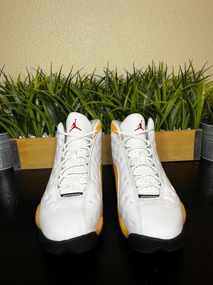 Air Jordan 13 Retro Del Sol White Yellow 414571-167 Men display picture 1