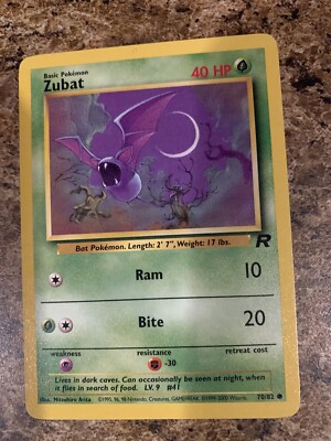 Pokmon card 1995,96,98 Zubat | eBay