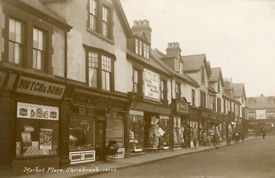 Shirebrook Marktplatz und Einkaufsparade, Mutch, Jacksons, Oade usw 1925