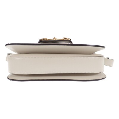 【GUCCI 】Horsebit Nappa Slim Shoulder Bag GREAT WHITE Buy Gucci Horsebit Slim Shoulder Bag 'Great White' - 764191