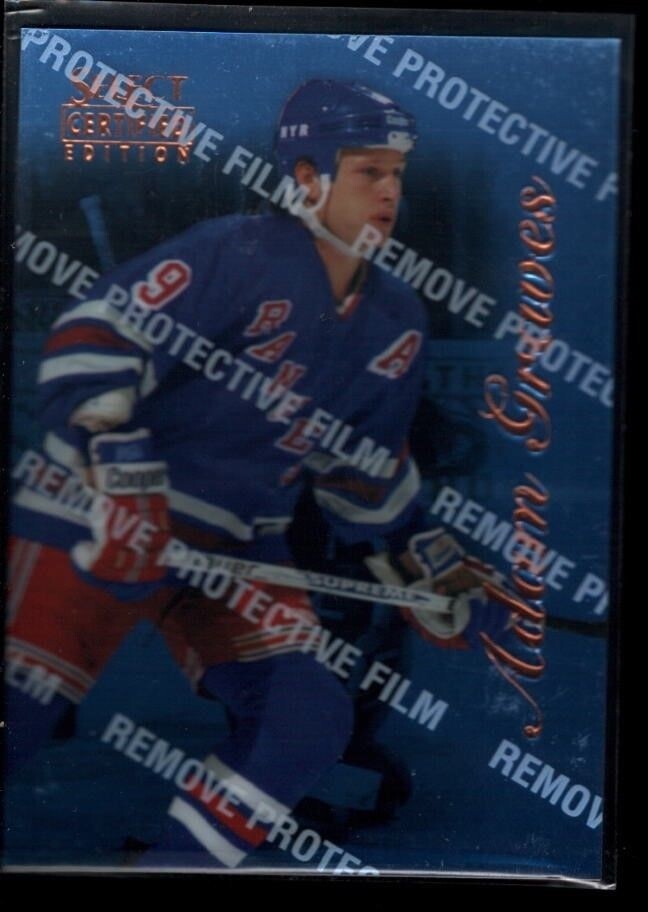 ADAM GRAVES 1996-97 Select Certified Blue PARALLEL INSERT 1 IN 50 PACKS 51 SP