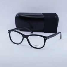 Coach HC6095 5420 Black/Black Gunmetal Signature C 52mm Eyeglasses New Authentic