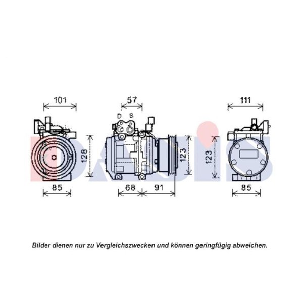 Aks Dasis Kompressor Klimaanlage FüR Kia Sportage Cerato Stufenheck Hyundai-image