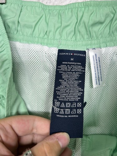 Tommy Hilfiger Swim Trunks Mens M Medium Green Bathing Suit NWT - Picture 14 of 16