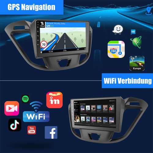 Für Ford Transit Custom 12-21 Android 13 2+64G Carplay Autoradio GPS Nav RDS Cam - Bild 9 von 16