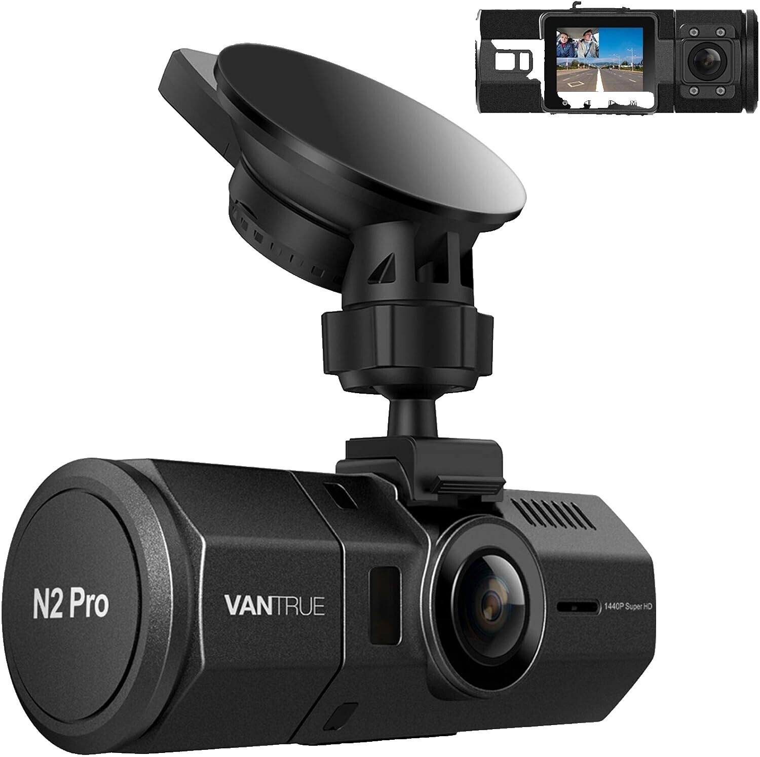 【セール】VANTRUE OnDash N4 microSDXC 256GB付き Vantrue N4 3 Channel Dash Cam | 4K+1080P+1080P Car Camera