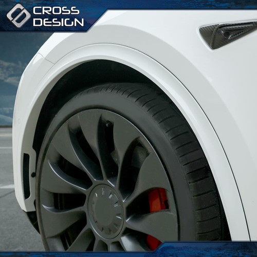Guardabarros de rueda de carrocería ancha apto para Tesla Modelo Y 2020-2021 cubierta de arco de rueda - Imagen 6 de 15
