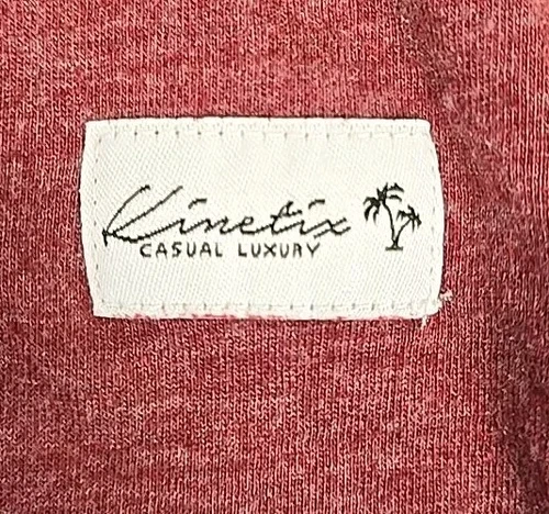 Kinetix Shirt SMALL Mens Casual Luxury Long Sleeve Maroon Heathered Cotton NEW image 8