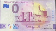 BILLET 0  EURO REMPARTS D'AIGUES MORTES  FRANCE  2023  NUMERO DIVERS