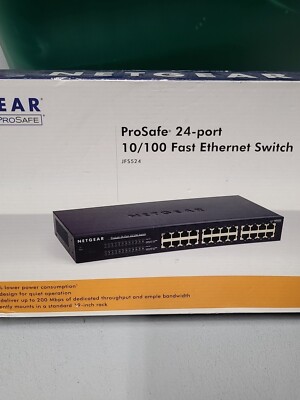 Netgear JFS524 ProSafe 24-Port 10/100 Mbps Fast Ethernet Switch