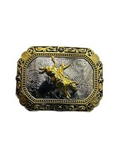 Rodeo Western Cowboy Style Bull Rider buckle Hebilla Vaquera Jinete