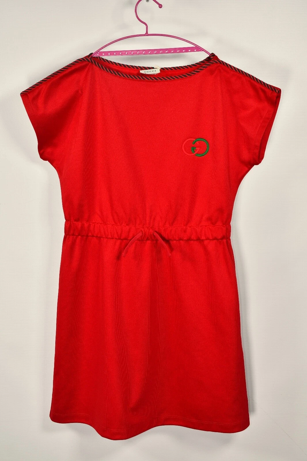 Robe en jersey technique Gucci avec logo rouge taille femme XS/S fille 12 /