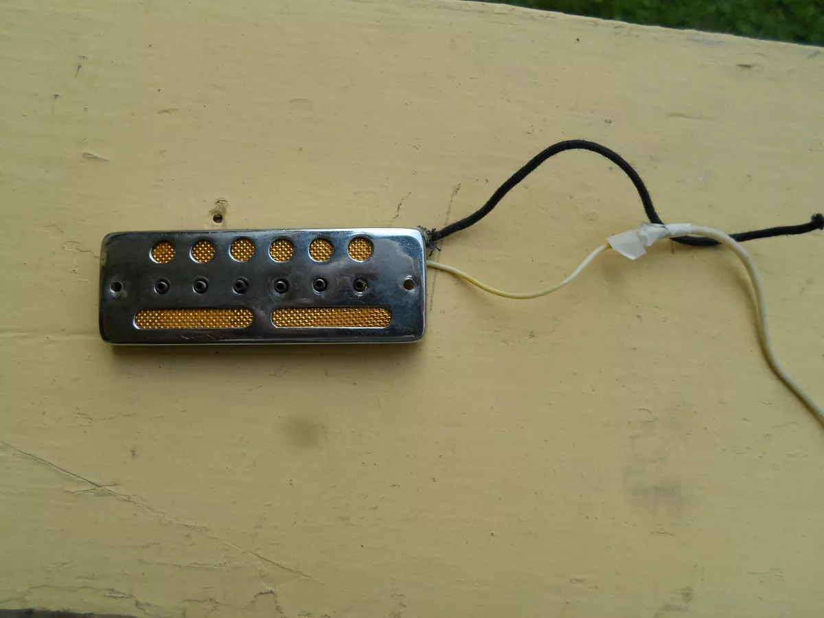 Vintage 1960’s Teisco Goldfoil guitar pickup. Ry Cooder 5.21k Gold Foil