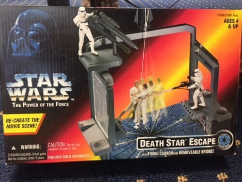 Star Wars Power Of the Force Death Star Escape w Firing Cannon- Removable Bridge - Picture 1 of 4