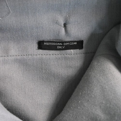 Vtg Mens 42R 34x32 Slim Gray Striped Jacket Bootcut Pants Suit - Picture 10 of 12