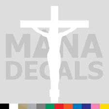 Cross Crucifixion Vinyl Die Cut Decal Sticker - Jesus Christ Christian Religious