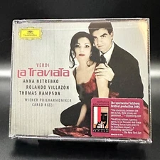 Verdi LA TRAVIATA Rizzi Netrebko Villazon Hampson [DG 2 CD Box Set] SEALED
