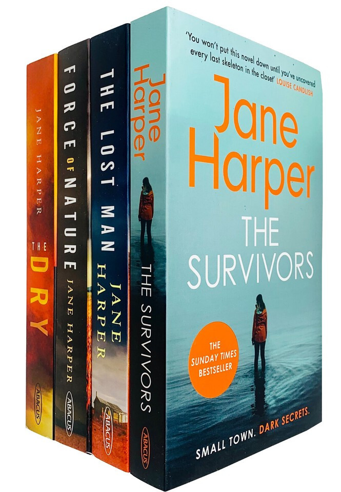 Jane Harper 4 Books Collection Set Survivors, Dry, Lost Man, Force of Nature NEW