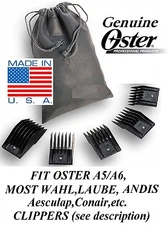 OSTER A5 Blade ATTACHMENT Guard Snap On 5pc COMB SET*Fit Many Wahl,Andis CLIPPER