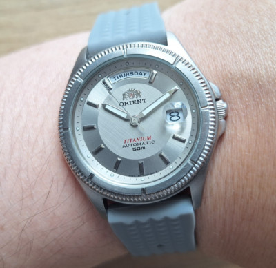 Ultra rare Orient President day date Titanium Mechanical Automatic - Main Image