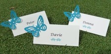 10 x Butterfly Place Cards Place Settings Table decoration Wedding Birthday Part