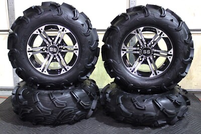KAWASAKI MULE PRO FXT 28'' MAXXIS ZILLA ATV TIRE & 14'' VIPER M/B WHEEL KIT KAW11K