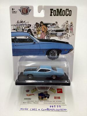 M2 Machines Auto Driver FoMoCo 1970 Ford Torino Cobra Light Blue R74 192H