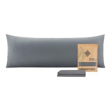Body Pillow Cover, Ultra Soft Microfiber Long Pillowcase, 20x54 inch Dark Gray 