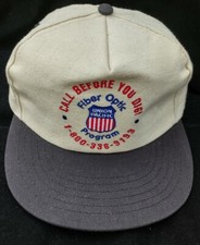 Vintage UNION PACIFIC RAILROAD Fiber Optic Embroidered Hat Cap. USA