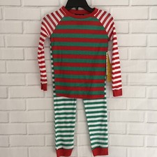 NWT Joe Boxer Kids Green  Red Stripe Christmas Holiday Pajamas PJ  s Size 10