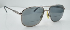 Vintage Marchon Jonathan Silver Pilot Metal Sunglasses Italy FRAMES ONLY
