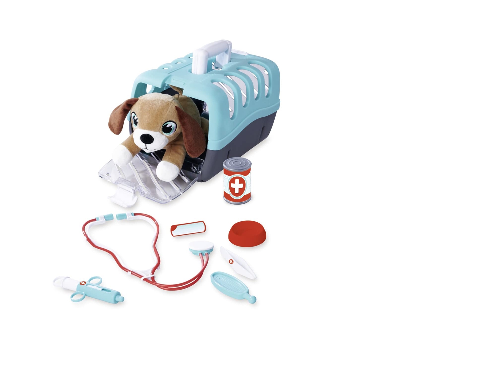 Simba 105541003 Veterinary Case, Plush and 24 cm, Accessories, 7 Pieces, 25 x 18